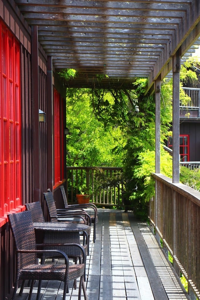 Deck outside of Raven's Restaurant