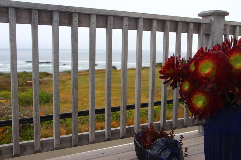 View from the balcony of the Rose Room